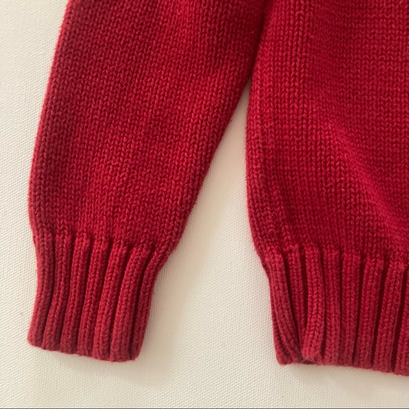 Polo Ralph Lauren Boys 4 Red Sweater Crew Neck - Picture 4 of 7
